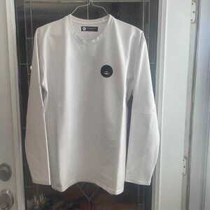 Roberto Vino Milano 2XL White T Shirt Long Sleeve Crew Neck